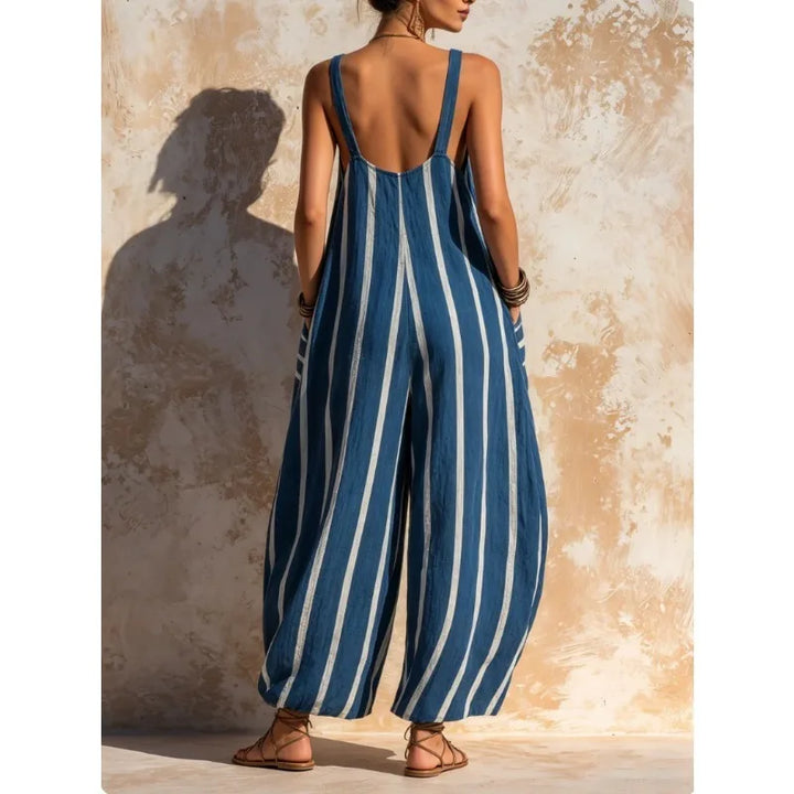 Viola Loose Fit Linen Jumpsuit