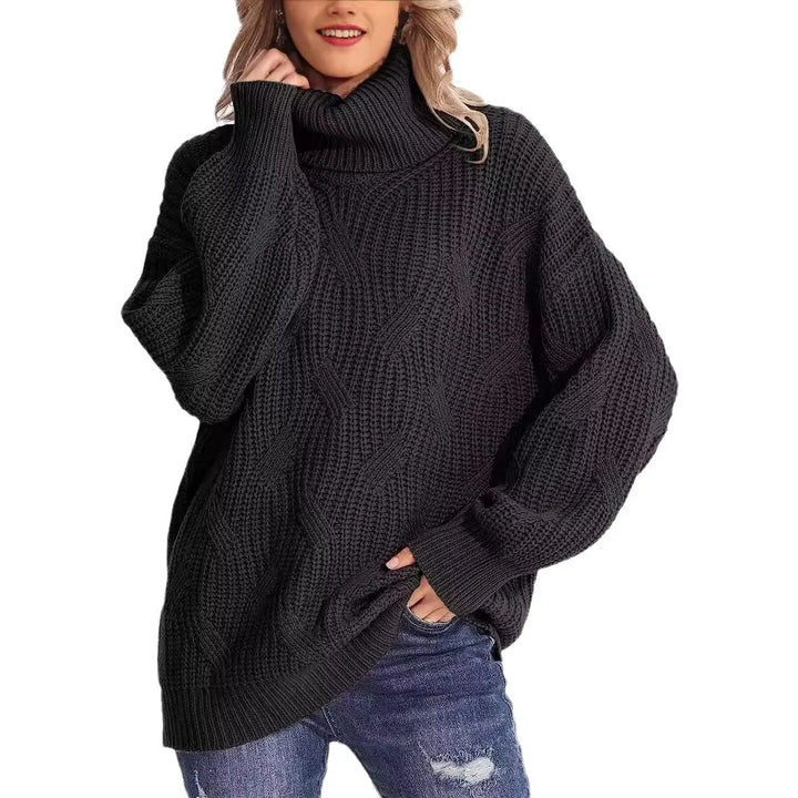 Sylvie Cable Knit Turtleneck Sweater