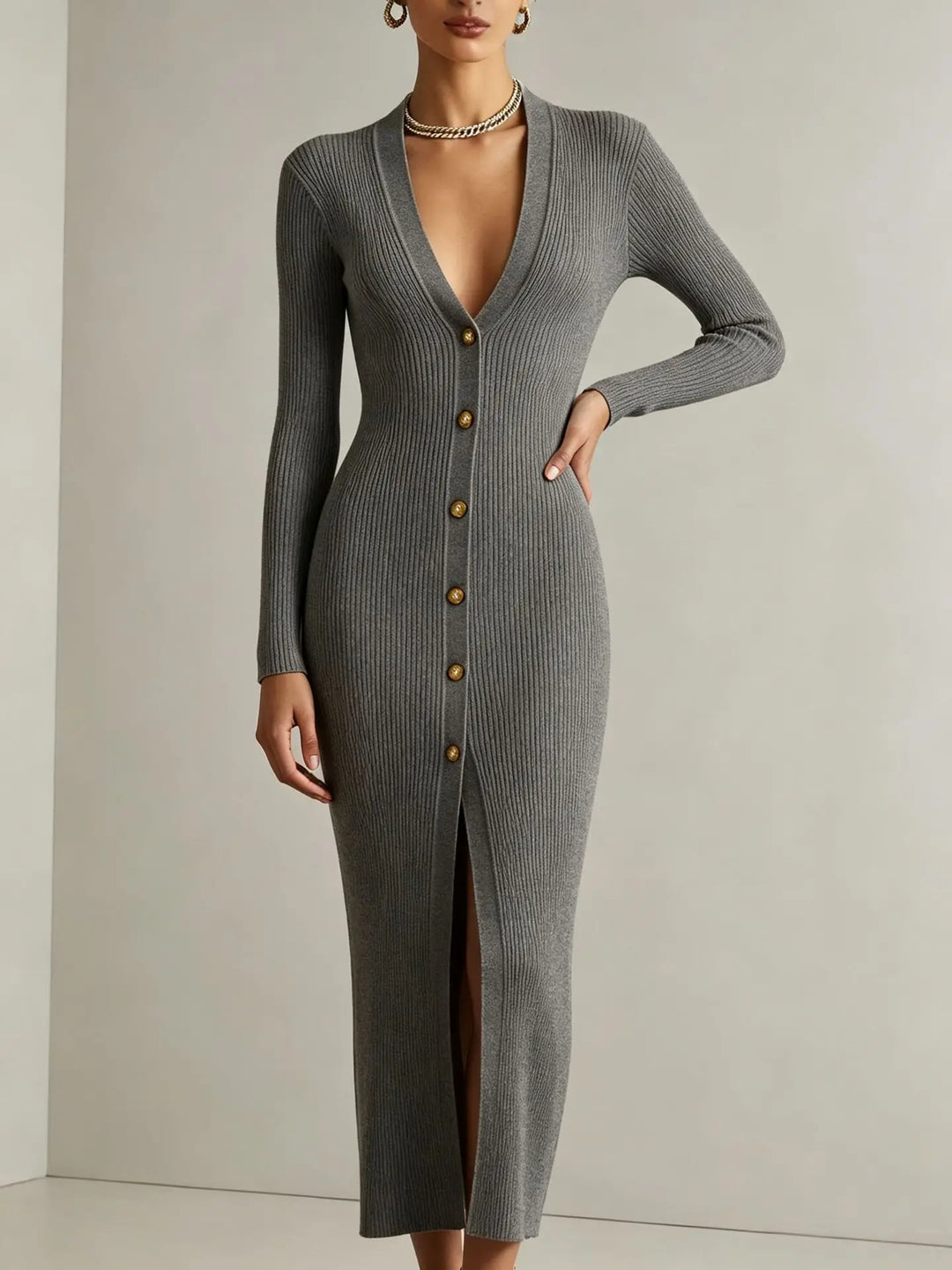Karlie Soft Knit Midi Dress