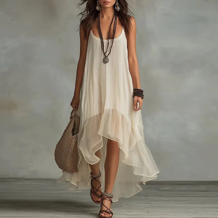 Beth Flowy Ruffle Maxi Dress