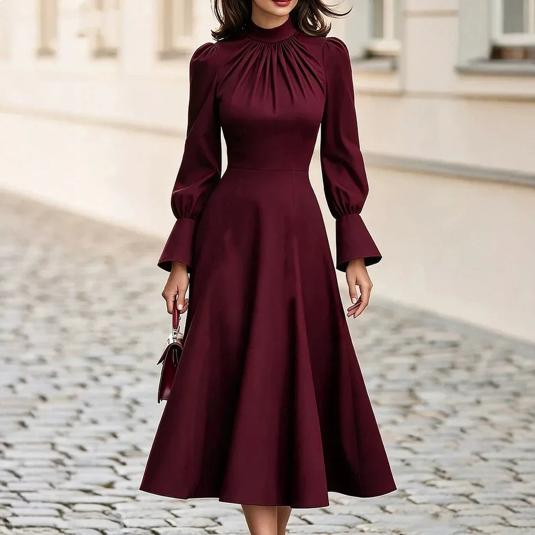 Larkspur Flared Cuff Midi Dress