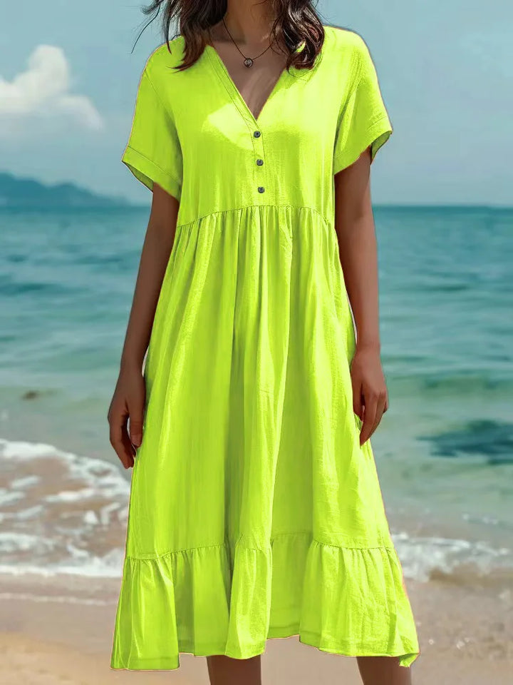 Deanna Button Front Maxi Dress