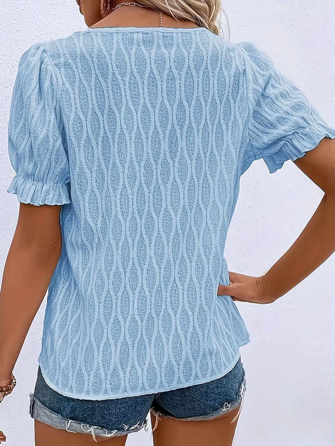 Ava Casual Short Sleeve Blouse
