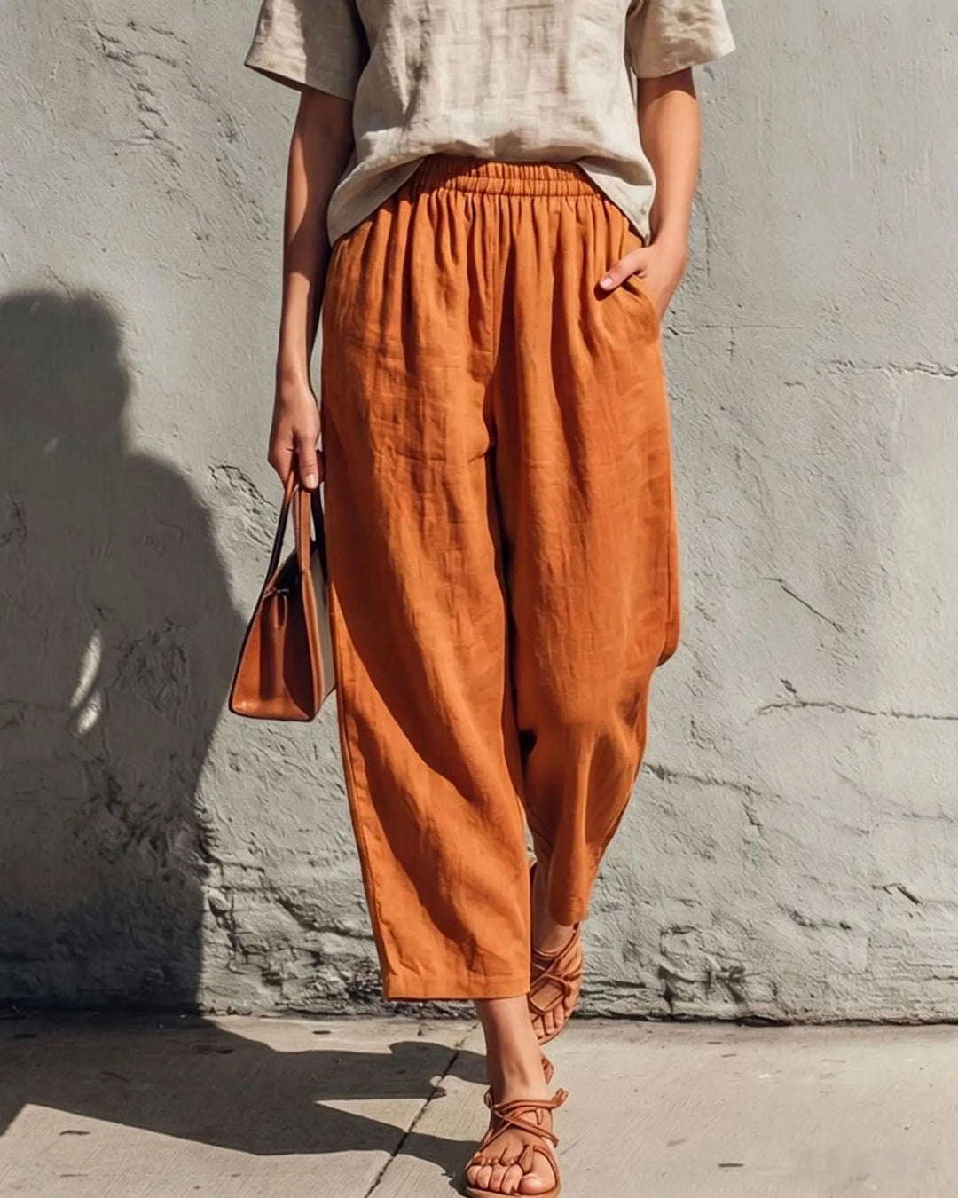 Natalee Wide Leg Linen Pants