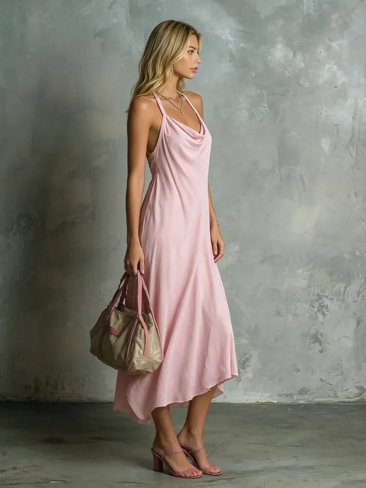 Genoveva Cowl Neck Midi Dress