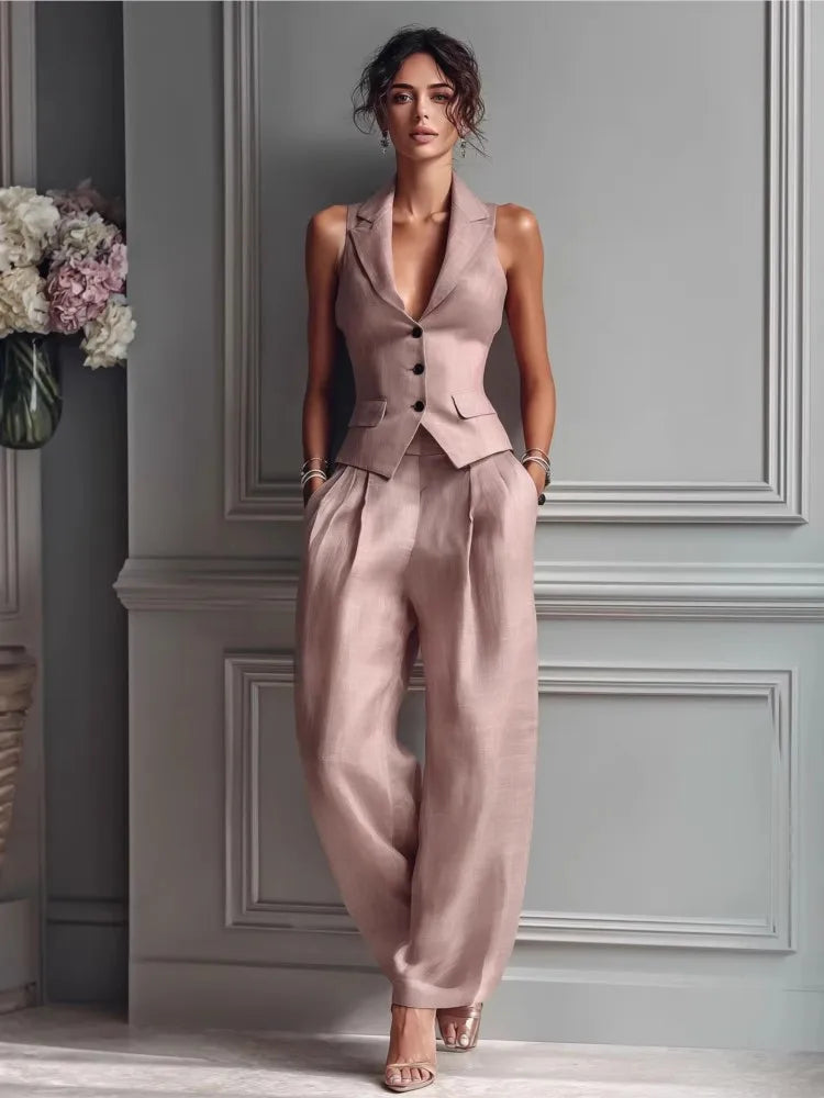 Marissa Elegant Tailored Two-Piece Set