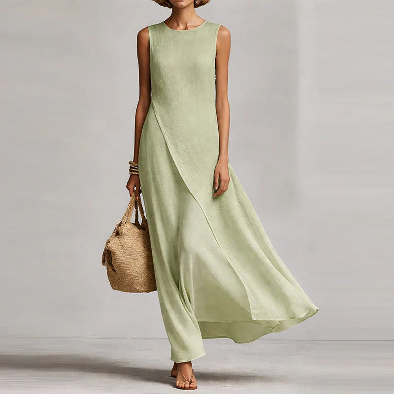 Saffira Breathable Casual Maxi Dress