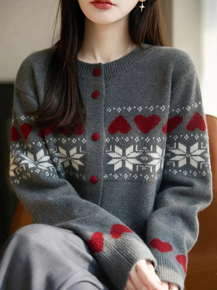 Aiyana Jacquard Knit Cardigan