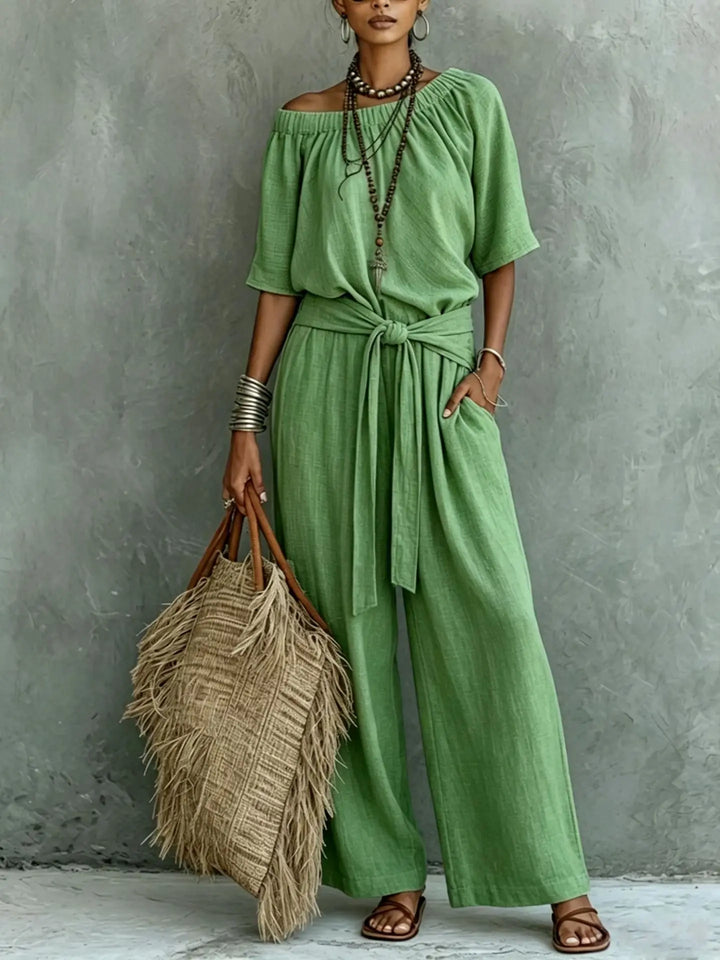 Jessica Casual Wide Leg Jumpsuit