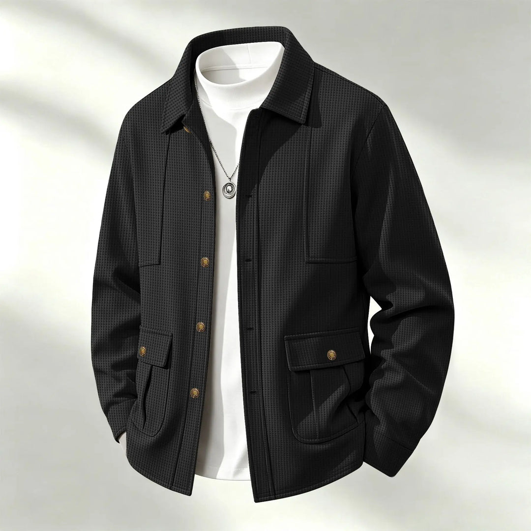 Emerson Waffle Knit Shirt Jacket