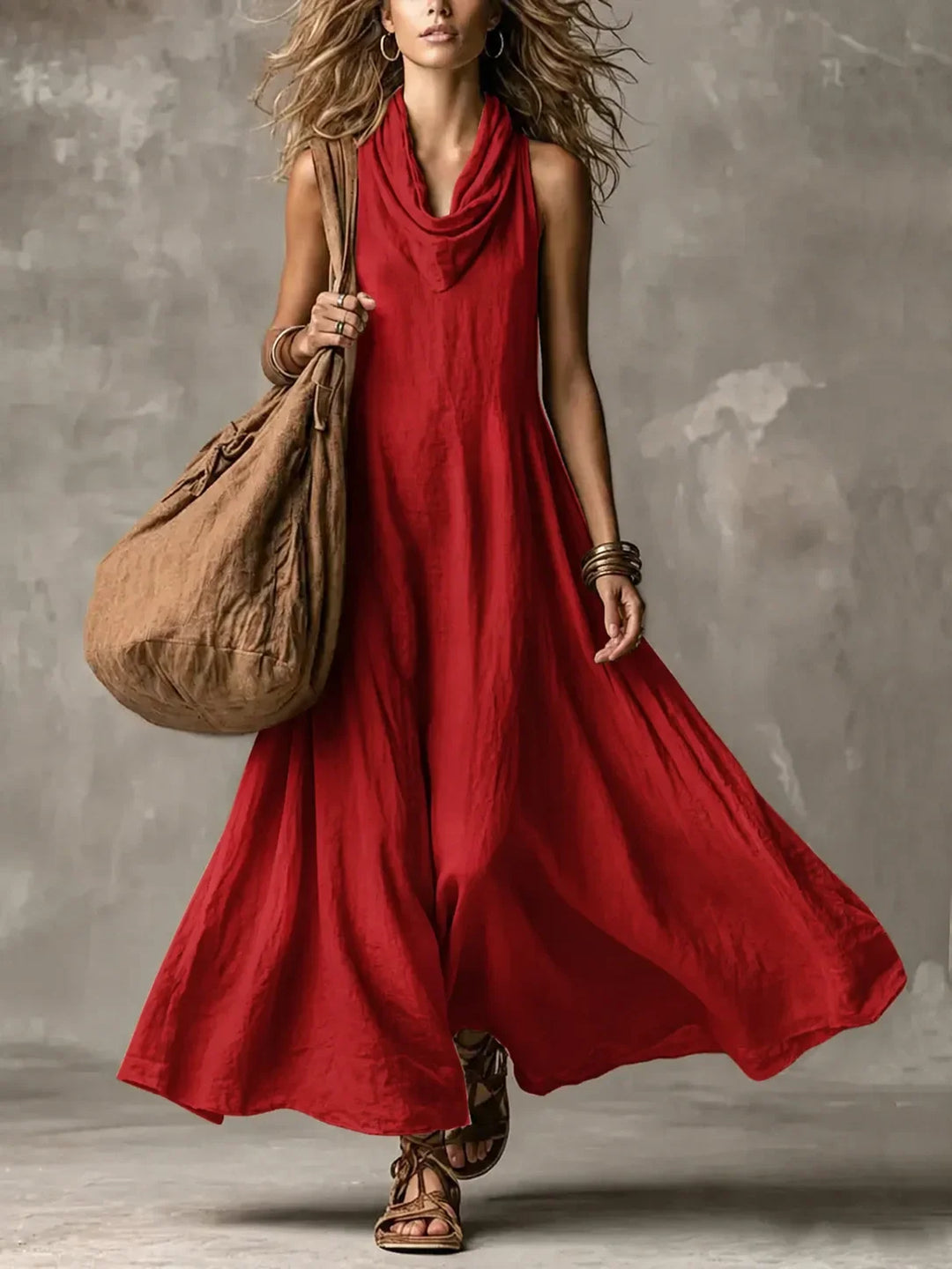 Jaylah Cowl Neck Maxi Dress