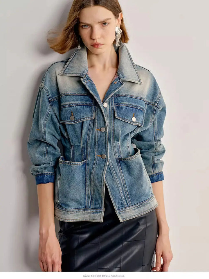 Fiona Washed Denim Jacket