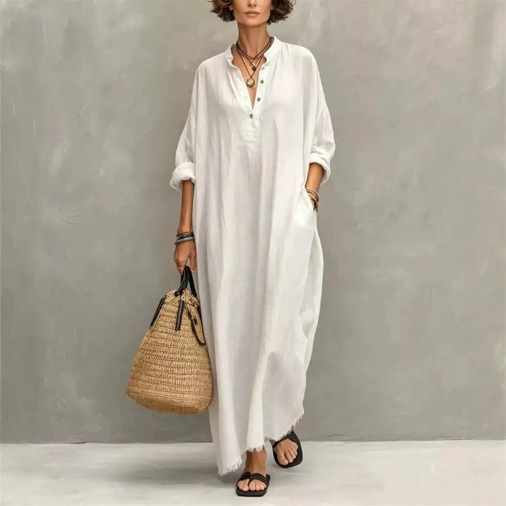 Amie Casual Maxi Shirt Dress
