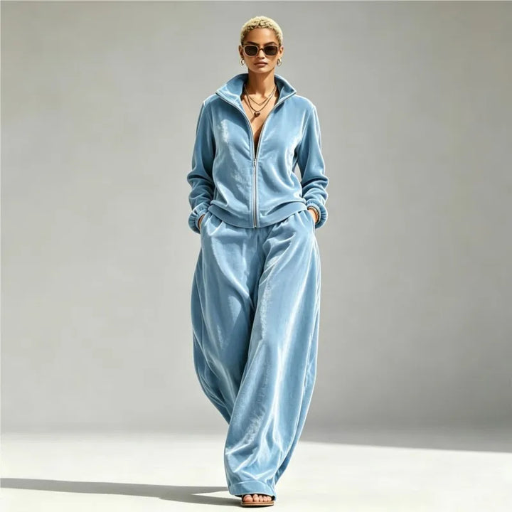 Beatrix Zip Front Two-Piece Set