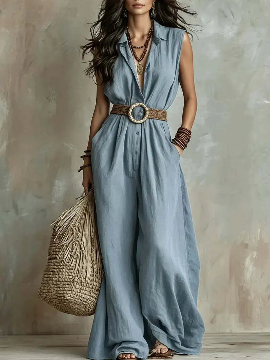Emmeline Elegant Wide Leg Jumpsuit