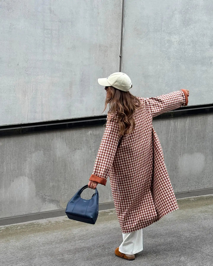 Rosamund Gingham Trench Coat
