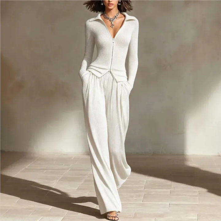 Odalys Zip Front Pant Set