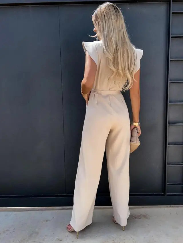 Annie Elegant Wide Leg Jumpsuit