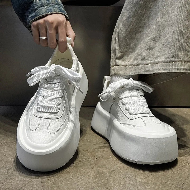 Luca Wide Lace Platform Sneakers