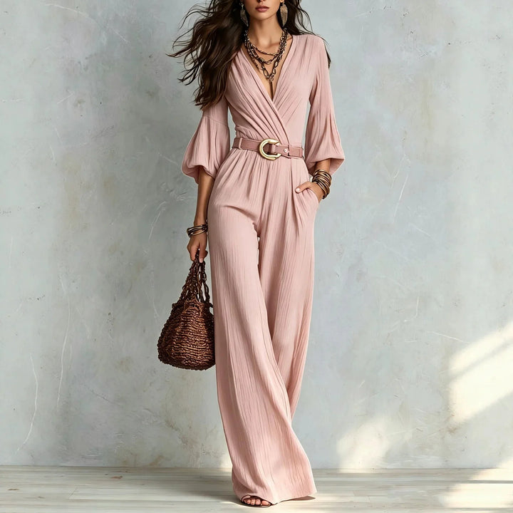Leah Elegant Wide Leg Jumpsuit