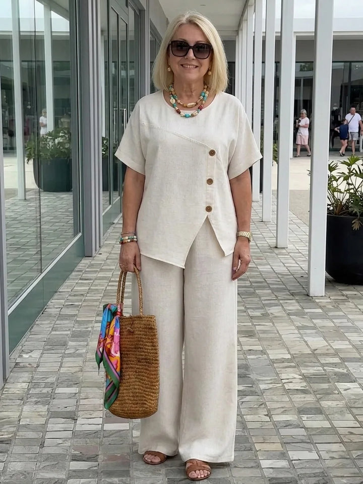 Amber Asymmetrical Trouser Set