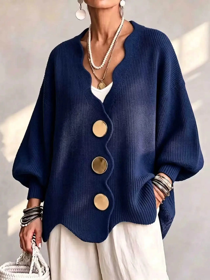 Thalisse Wavy Edge Cardigan