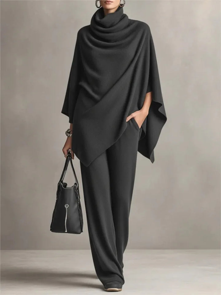 Maggie Draped Cozy Poncho Set