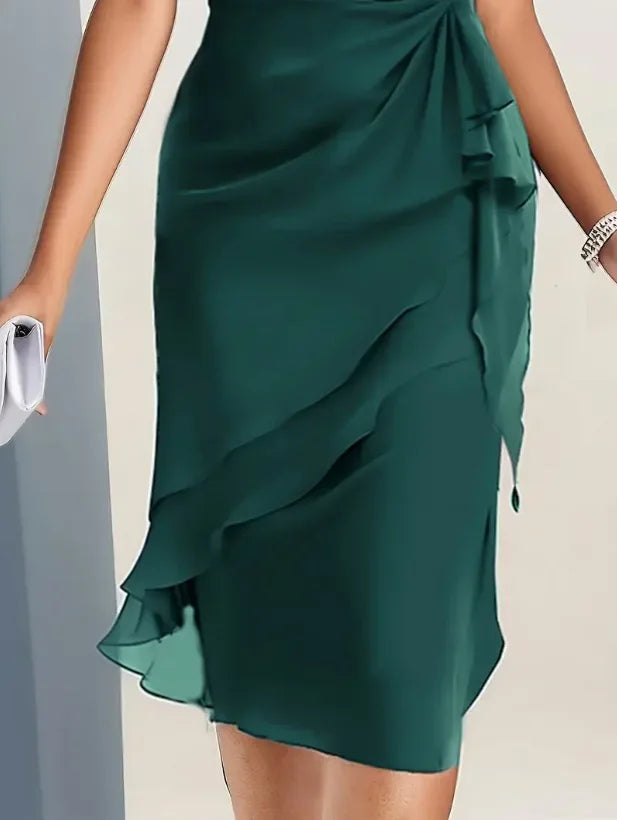 Danille Layered Midi Dress