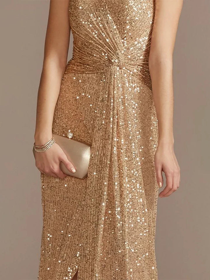 Mireya Sequin Evening Wedding Guest Dress