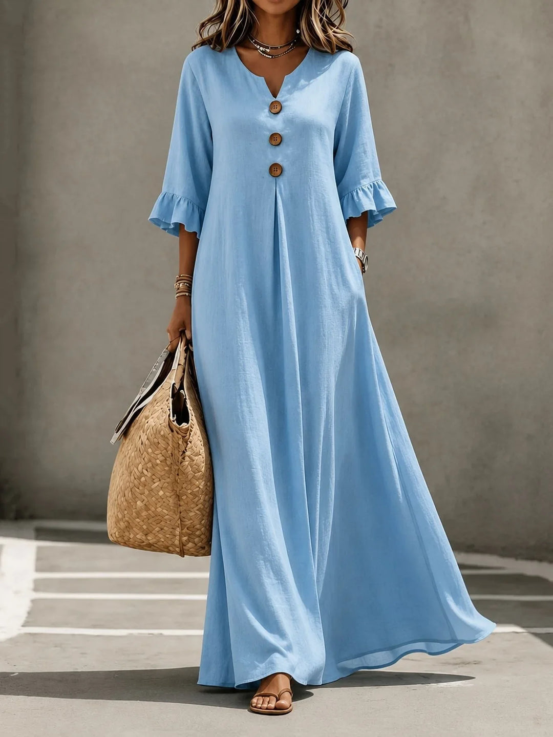 Josi Relaxed Pocket Maxi Dress