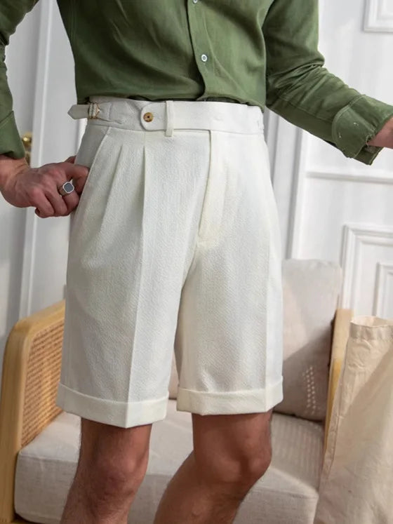 Grayson Classic Waist Buckle Casual Shorts