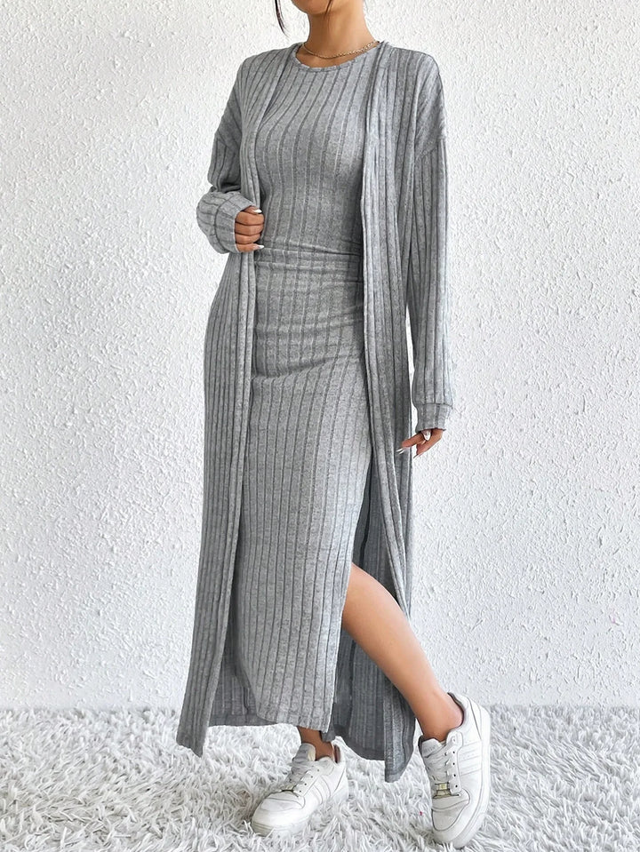 Saoirse Ribbed Sheath Dress Set