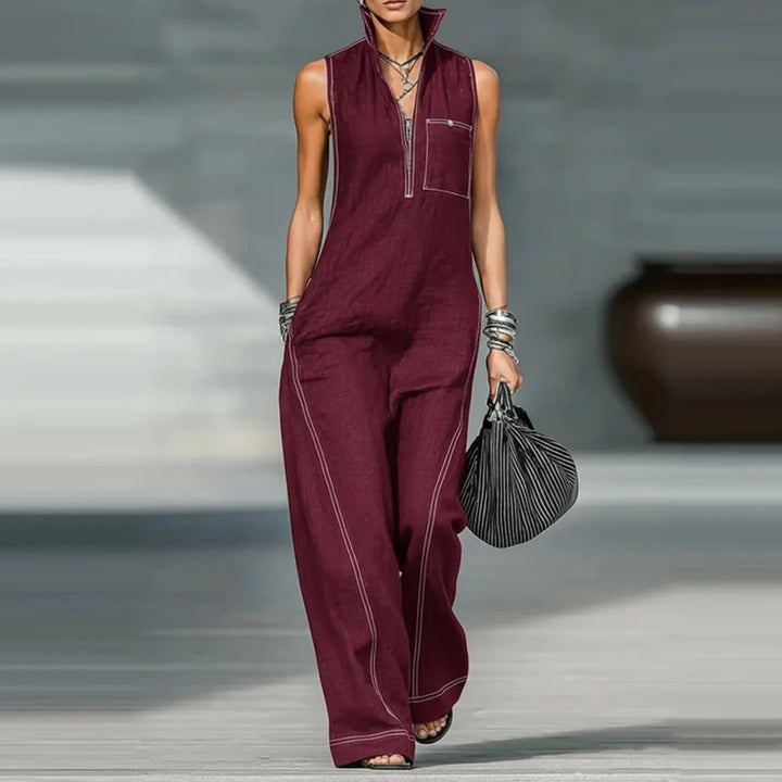 Brenda Sleeveless Wide Leg Jumpsuit