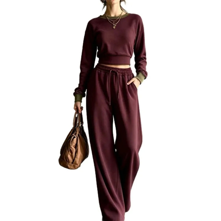Palmer Contrast Trim Sweatshirt Set