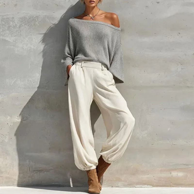 Narissa Knit One Shoulder Set
