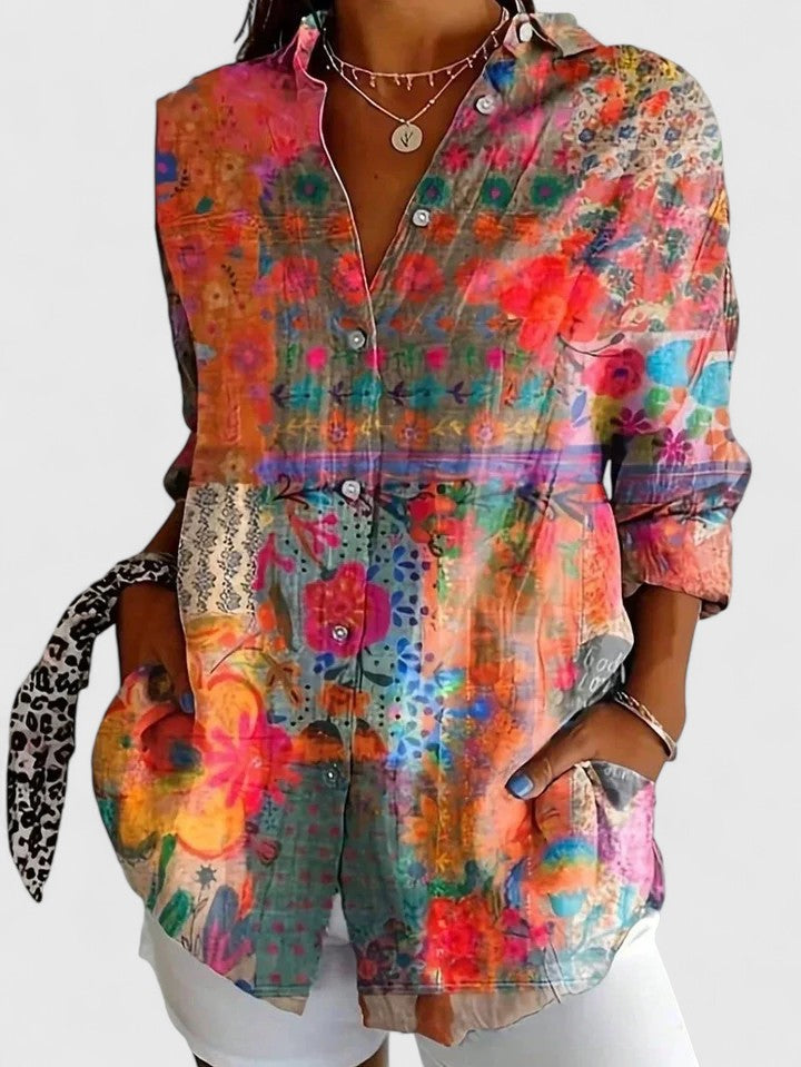 Xaviera Floral Print Blouse