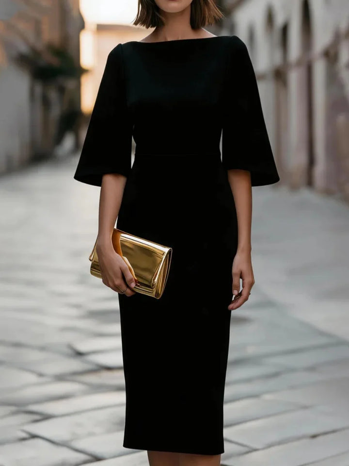 Courtney Bell Sleeve Midi Dress