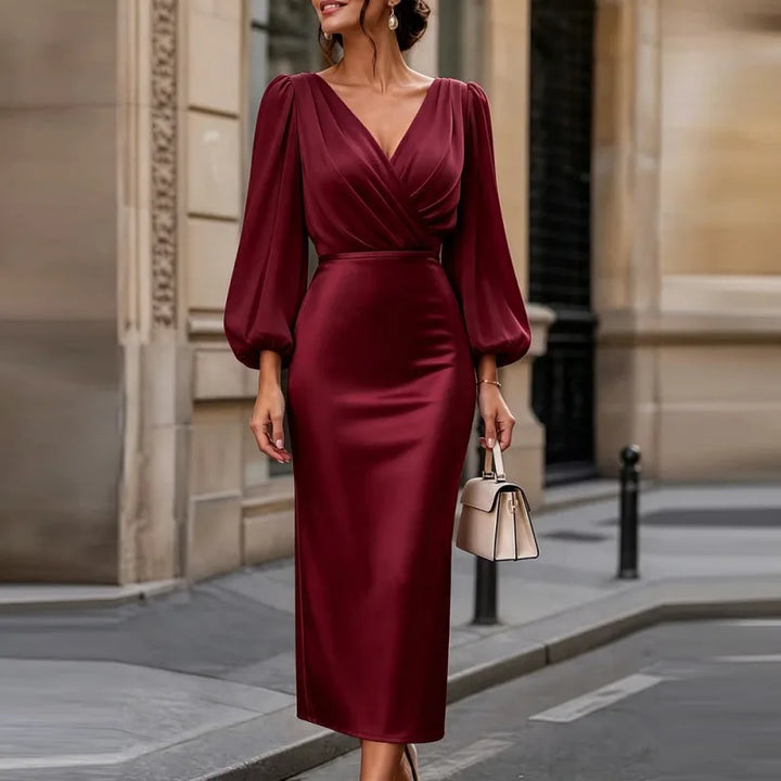 Alessandra Satin Bodycon Dress
