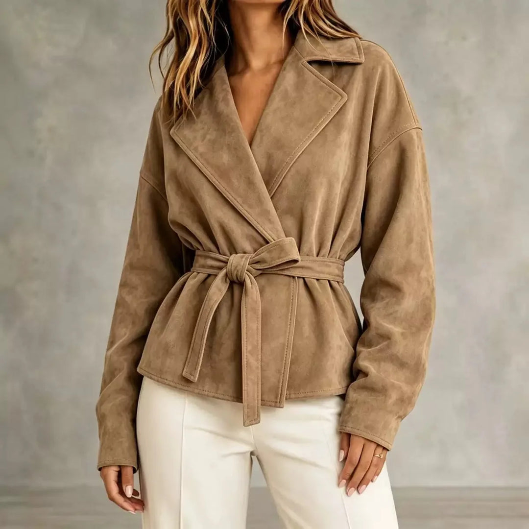 Marlena Lapel Wrap Jacket