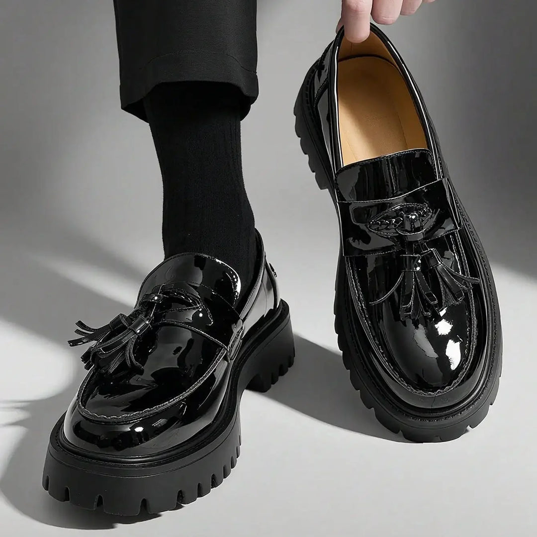 Hensen Leather Tassel Loafers