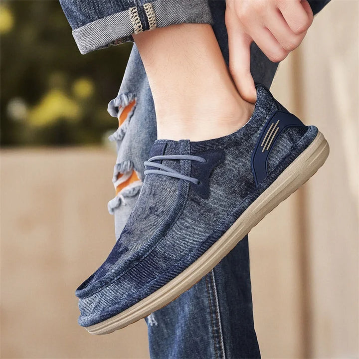 Wesley Washed Canvas Loafers