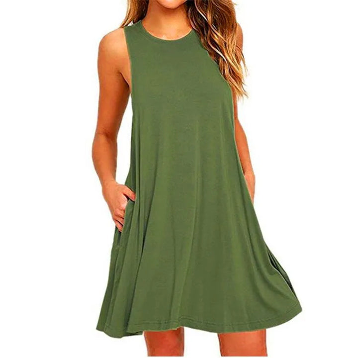 Liliana Sleeveless Swing Mini Dress