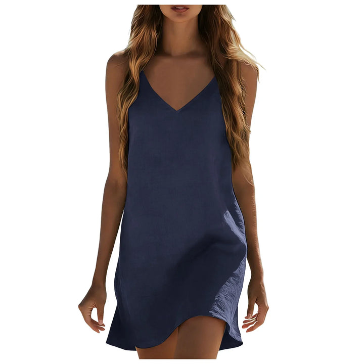 Eliza Cotton Linen Mini Dress