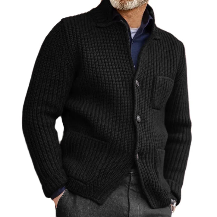 Castelan Ribbed Knit Cardigan