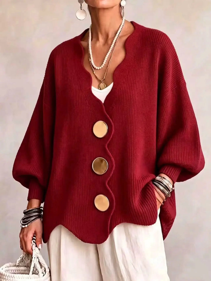 Thalisse Wavy Edge Cardigan