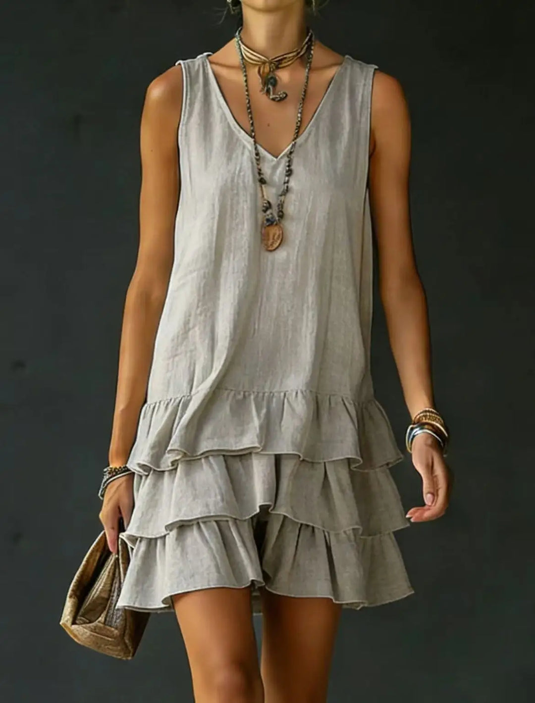 Theodora Ruffle Mini Dress
