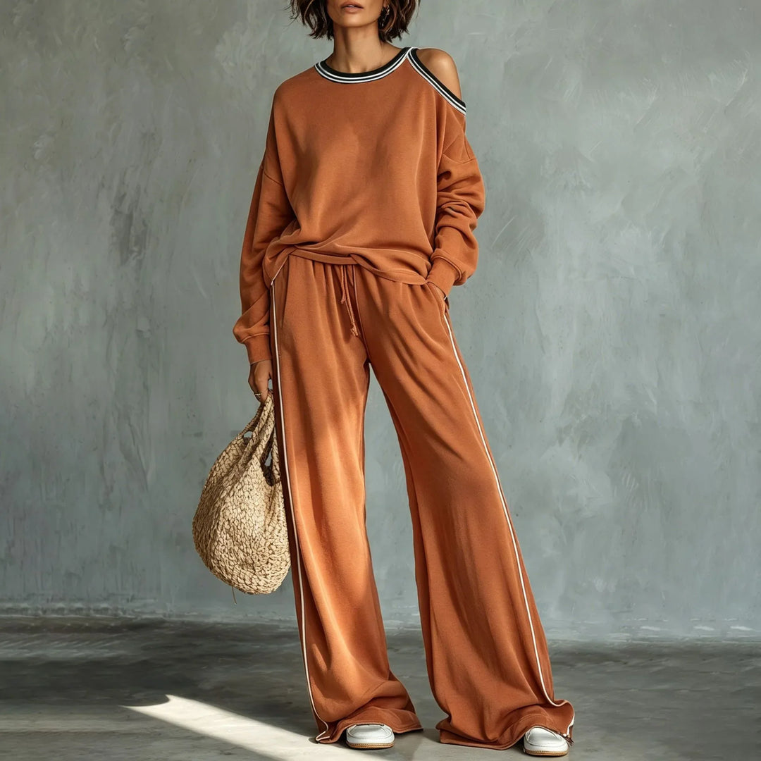 Britney Cold Shoulder Lounge Set