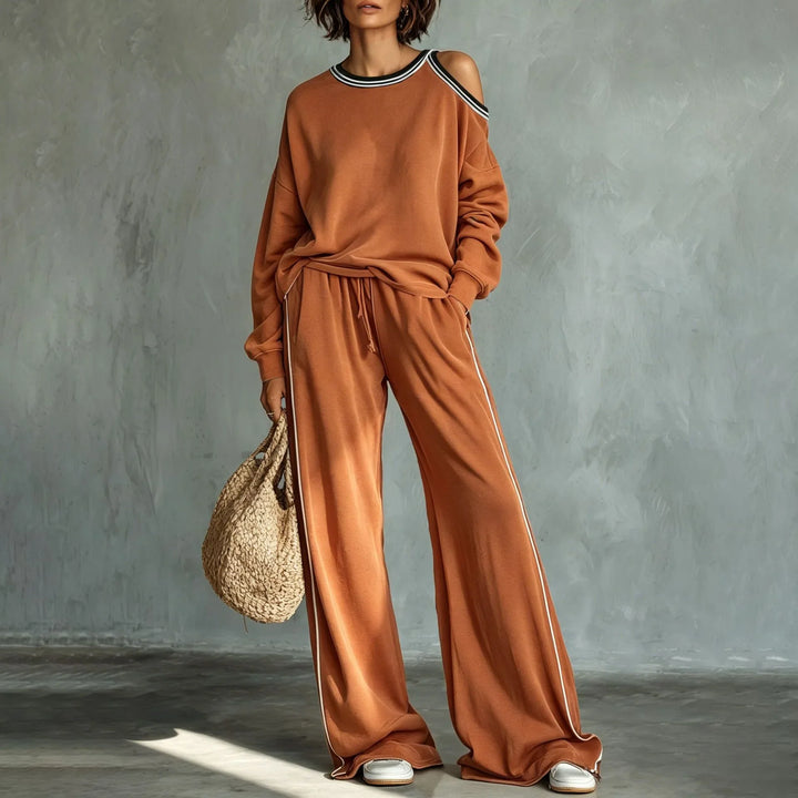 Britney Cold Shoulder Lounge Set