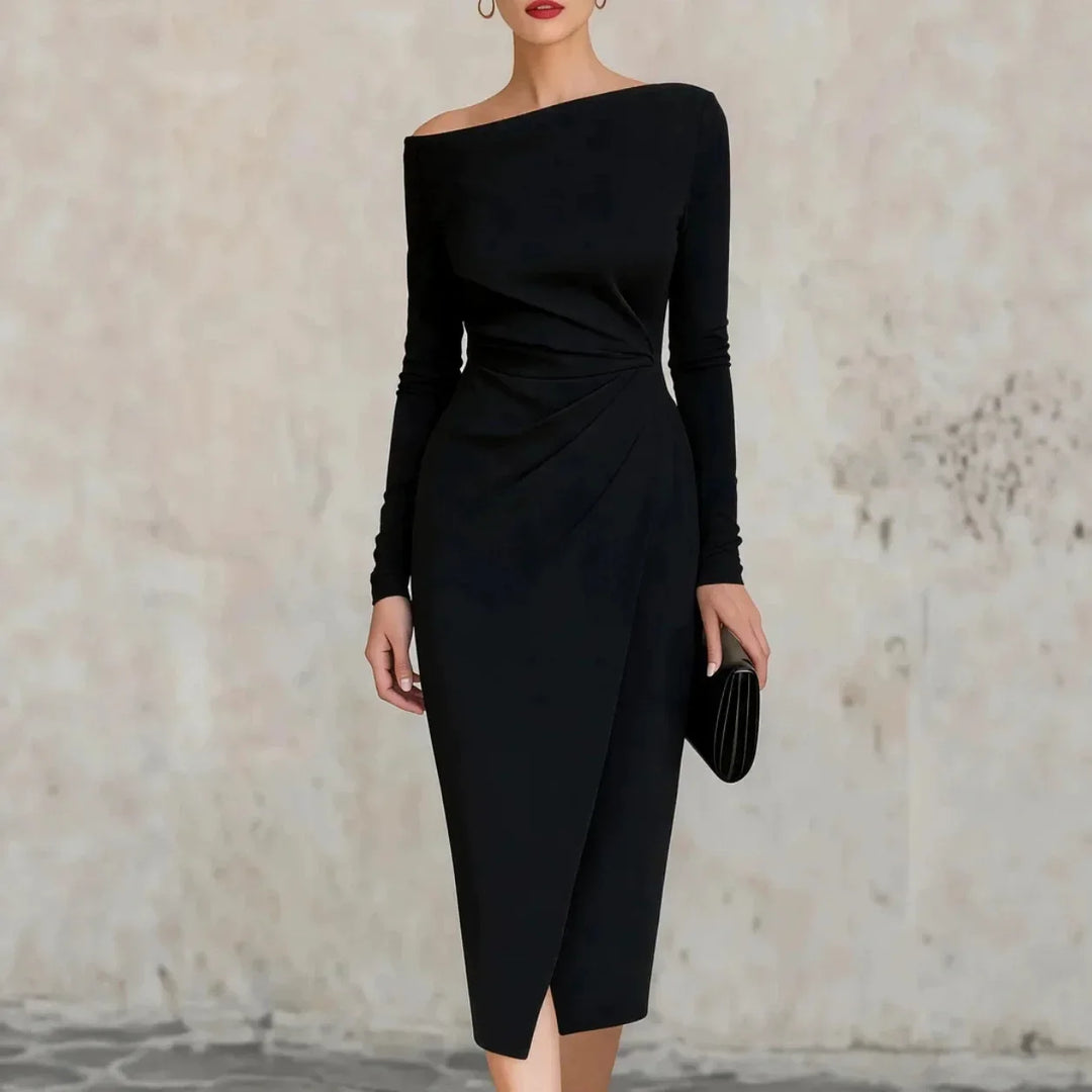 Bianca Twisted Waist Midi Dress
