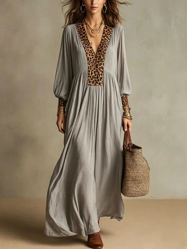 Eliana Leopard Maxi Dress